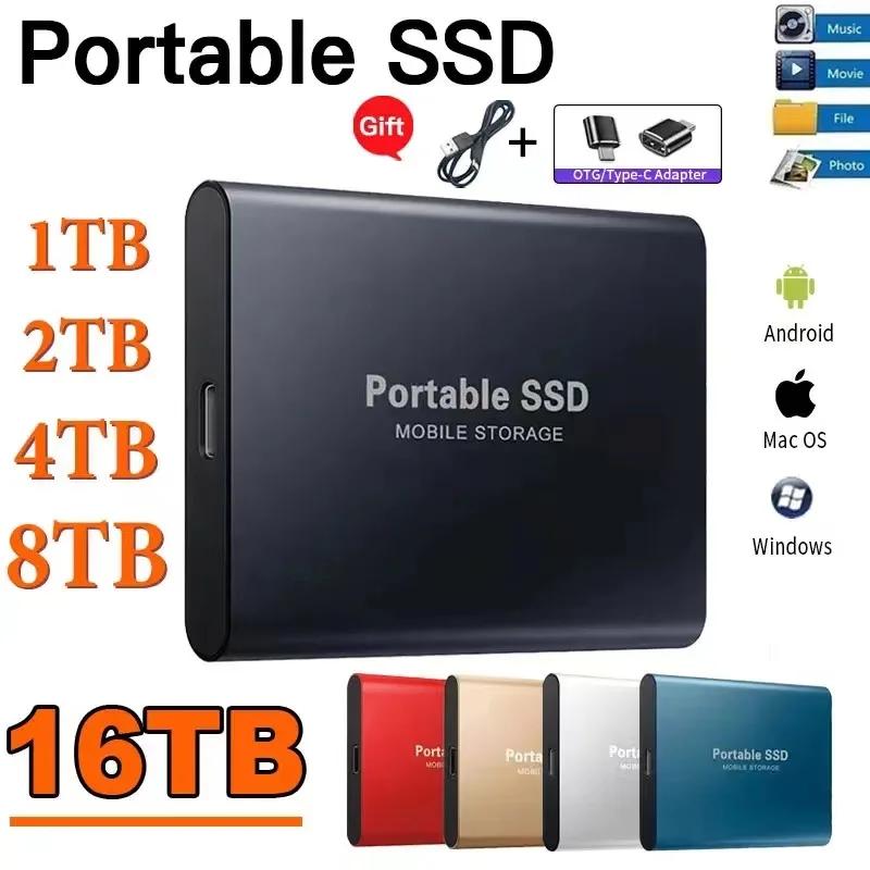 ޴ SSD   ָ Ʈ ̺, 500GB SSD ϵ ̺ ũ, USB 3.1, ƮϿ   ġ, 1TB, 2TB